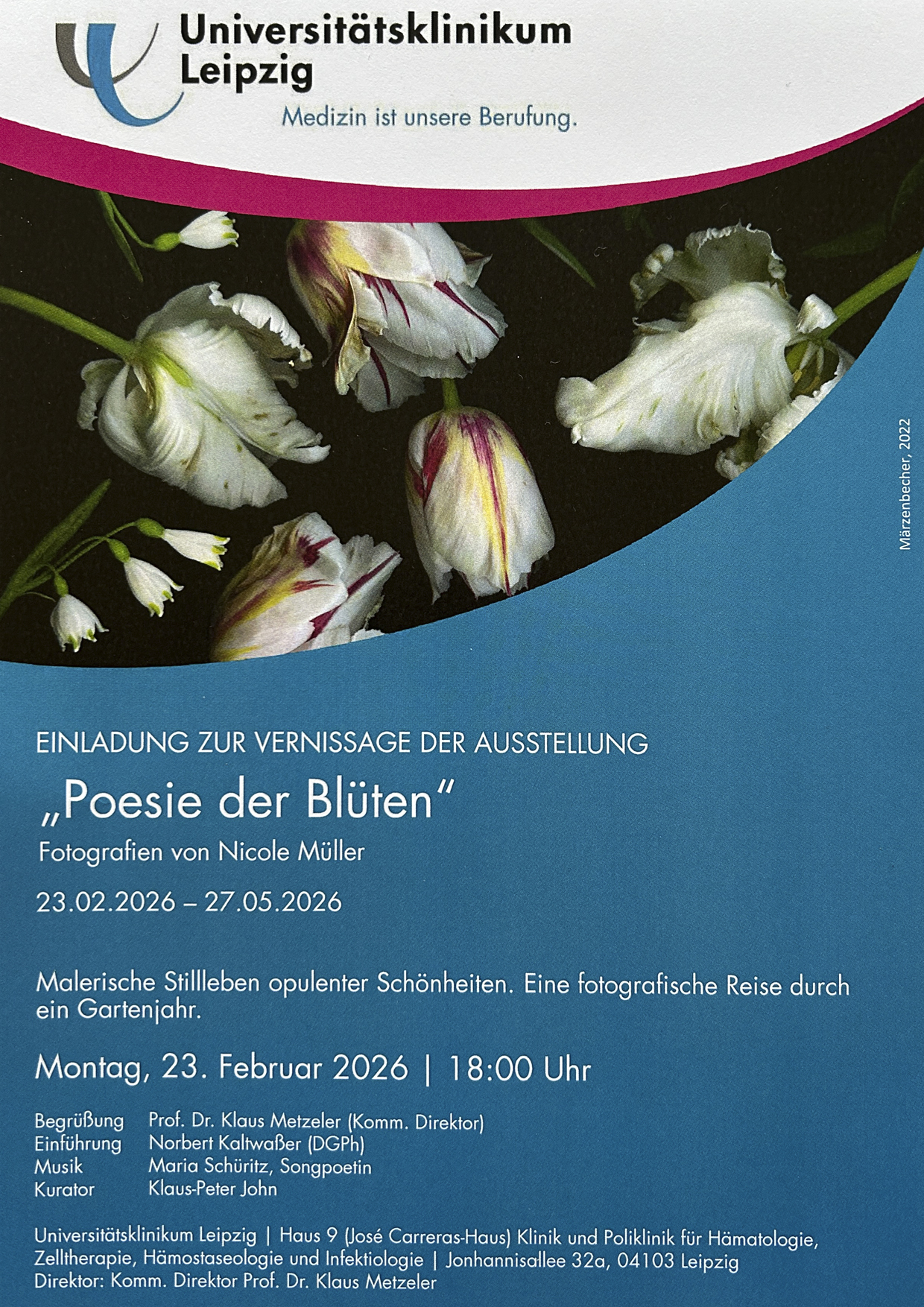 Einladung "Posie der Blüten" - Fotografien von Nicole Müller