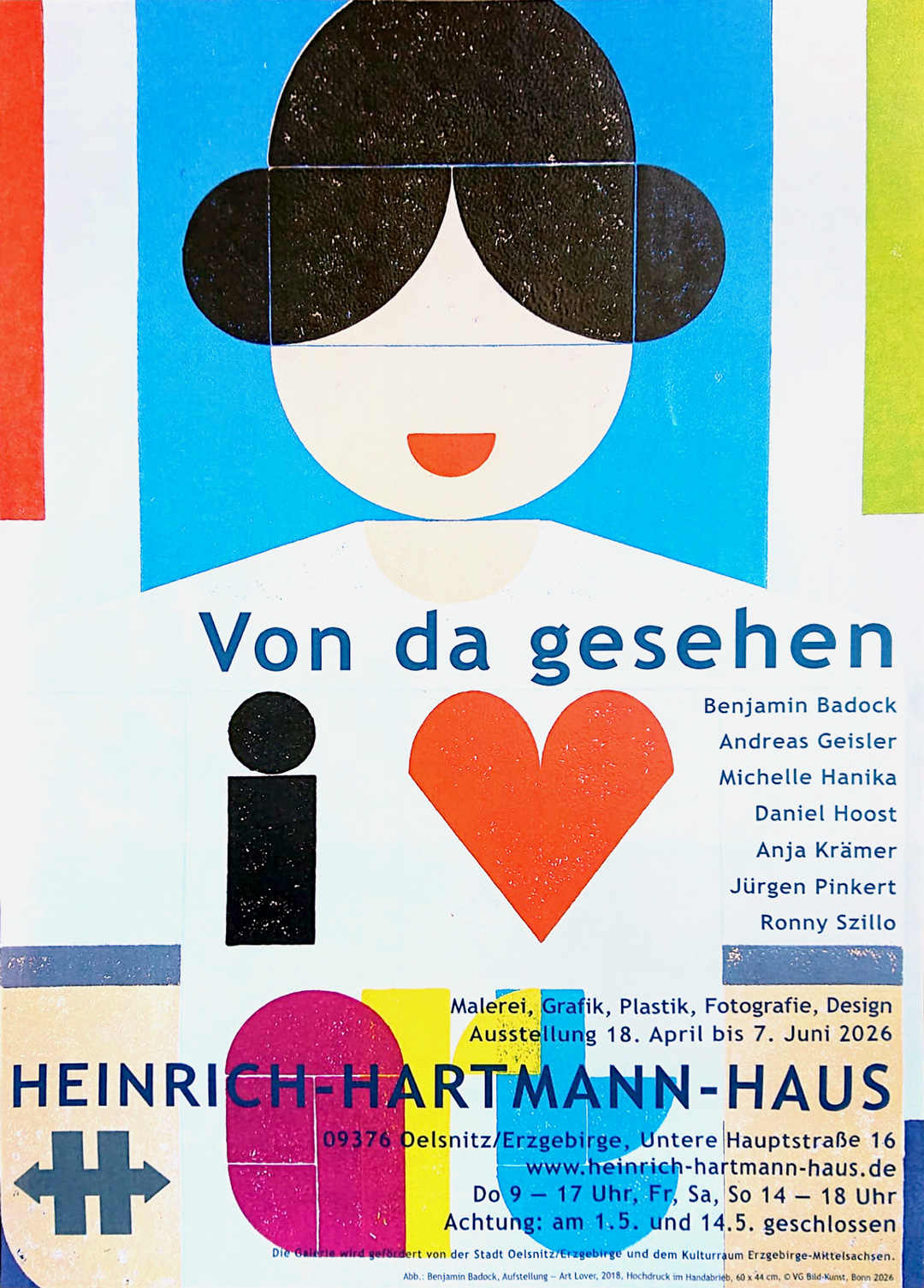 Ausstellungsplakat "Von da gesehen"